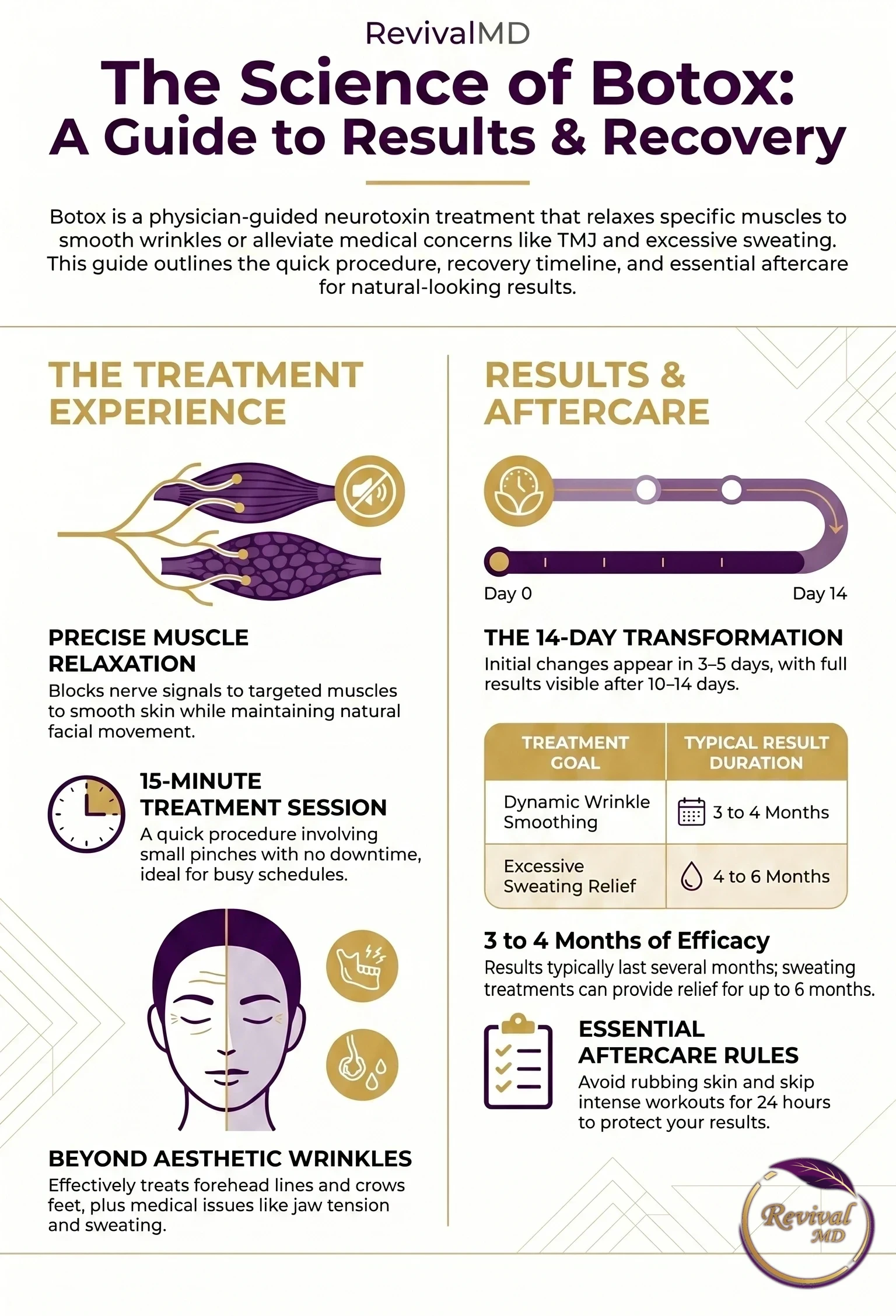 Botox Injections: What to Expect infographic