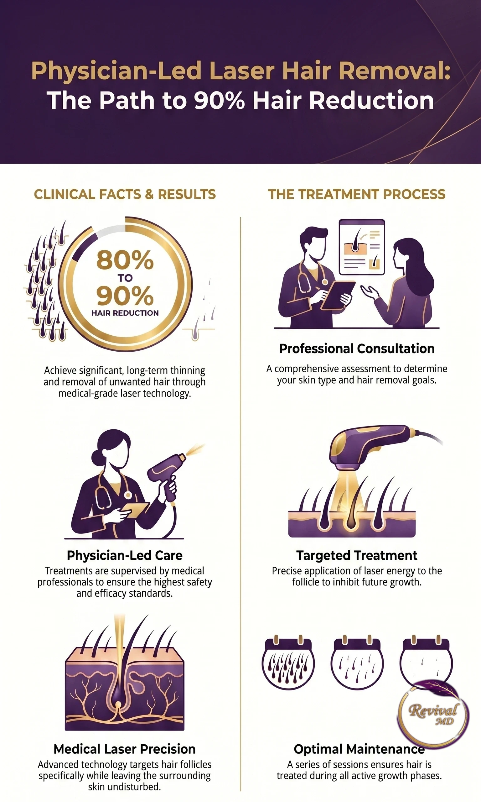 Laser Hair Removal: Complete Guide infographic