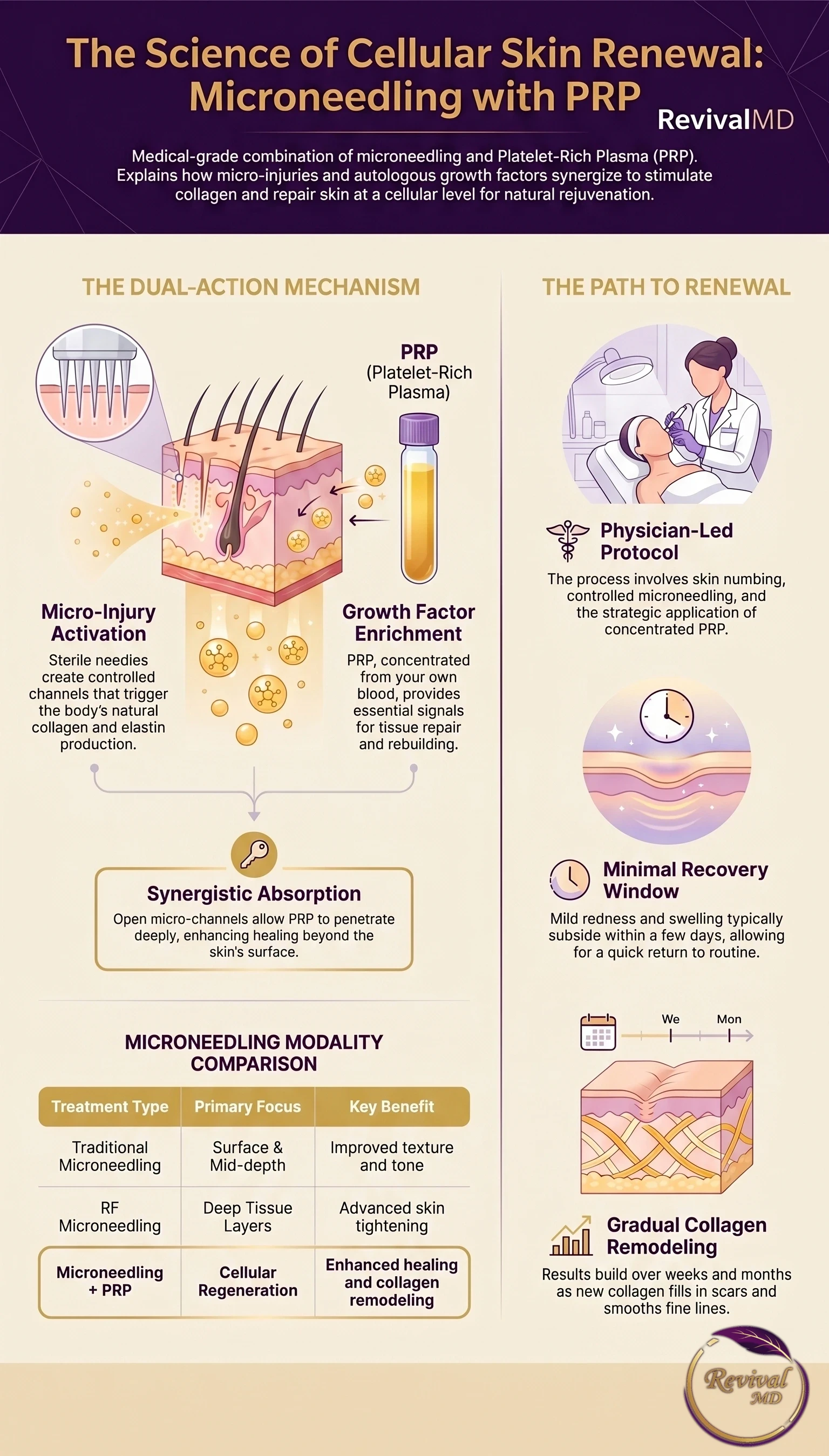 Microneedling with PRP: The Ultimate Skin Rejuvenation Combo infographic